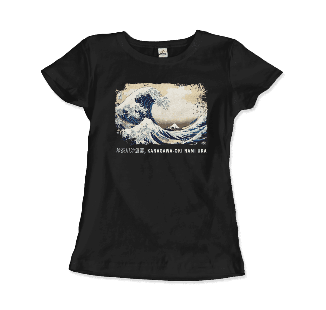 Hokusai - The Great Wave off Kanagawa Artwork T-Shirt-2