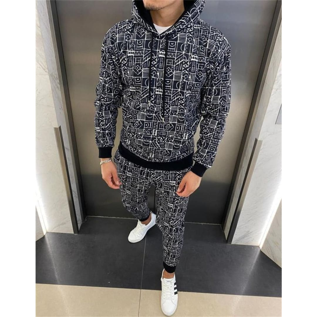 TUCS Cartoon Printed Hoodie Sweatsuit | The Urban Clothing Shop™