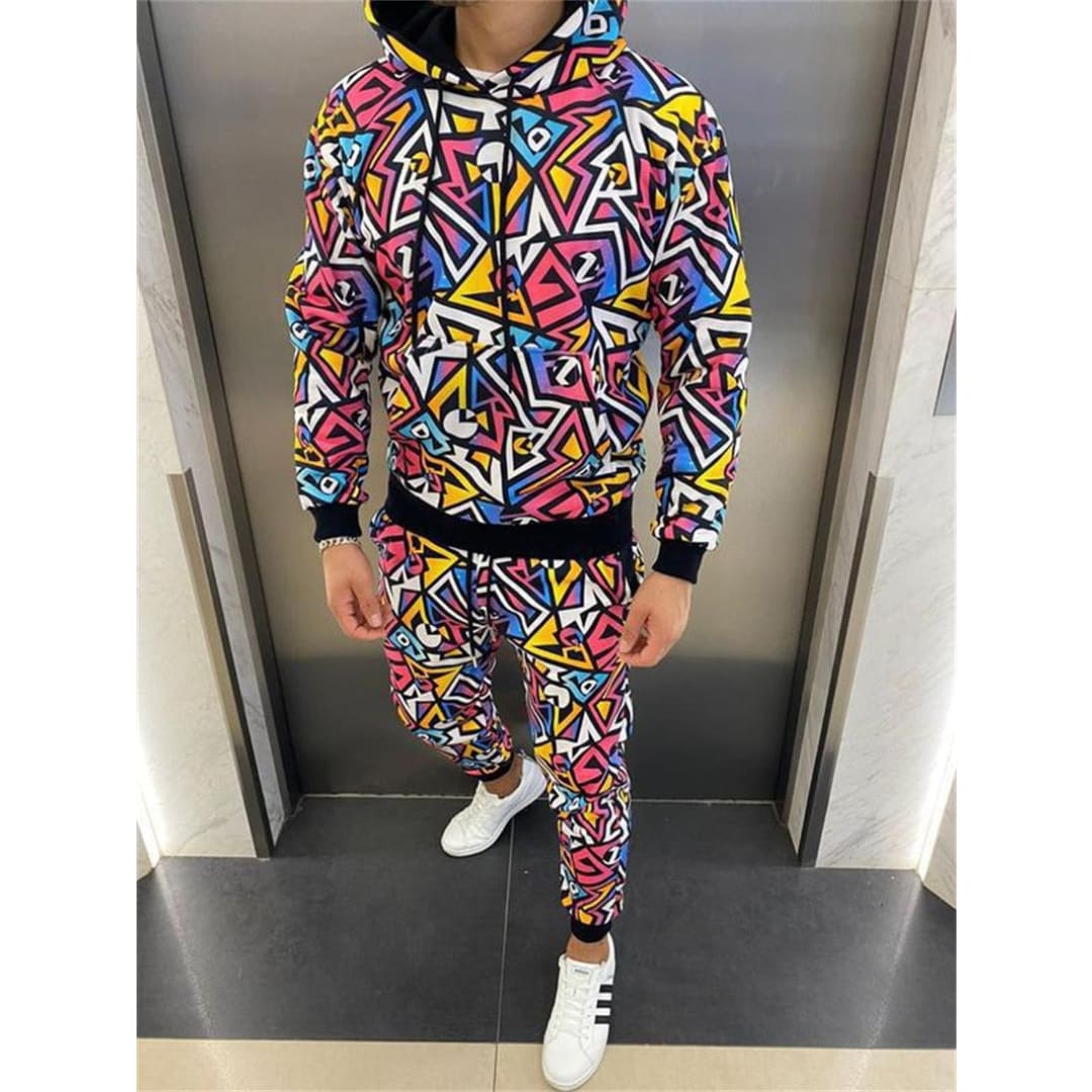 TUCS Cartoon Printed Hoodie Sweatsuit | The Urban Clothing Shop™