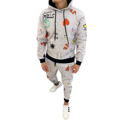 TUCS Cartoon Printed Hoodie Sweatsuit | The Urban Clothing Shop™