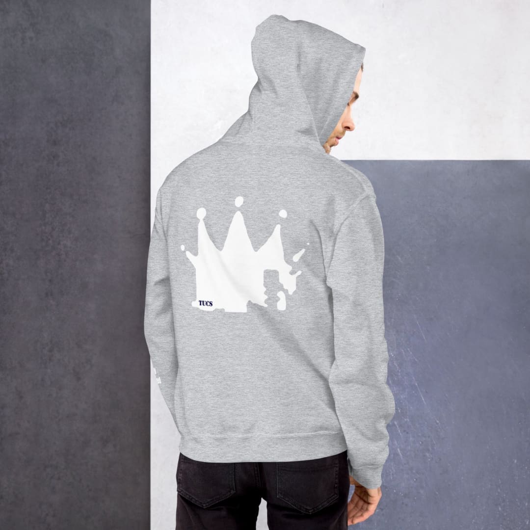 TUCS Crowned Unisex Hoodie - White | The Urban Clothing Shop™