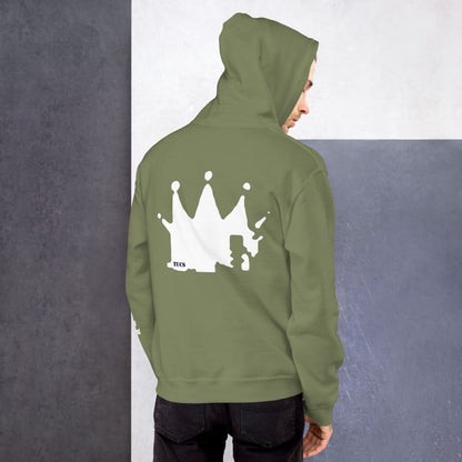 TUCS Crowned Unisex Hoodie - White | The Urban Clothing Shop™