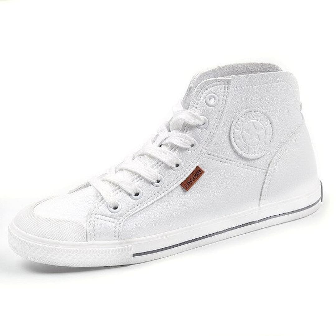 TUCS High Top Leather Casual Sneakers | The Urban Clothing Shop™