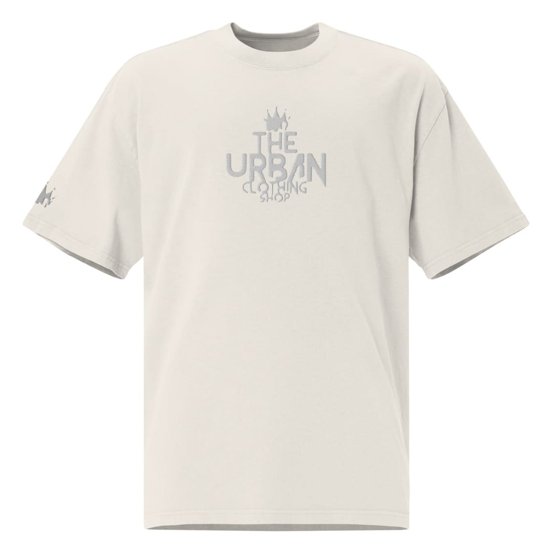 TUCS Oversized Faded T - Shirt - White | The Urban Clothing Shop™