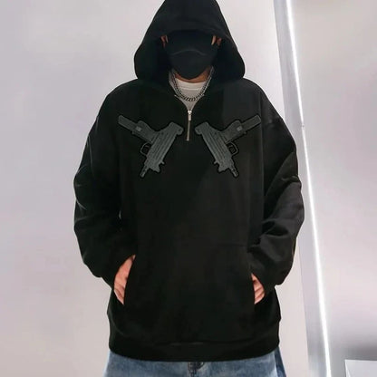 Urban Armory Half-Zip Hooded Sweatshirt | The Urban Clothing Shop™