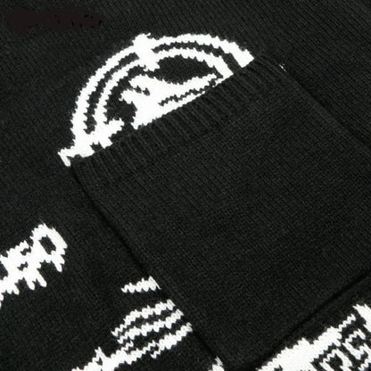 Urban Graffiti Distressed Knit Sweater | The Urban Clothing Shop™