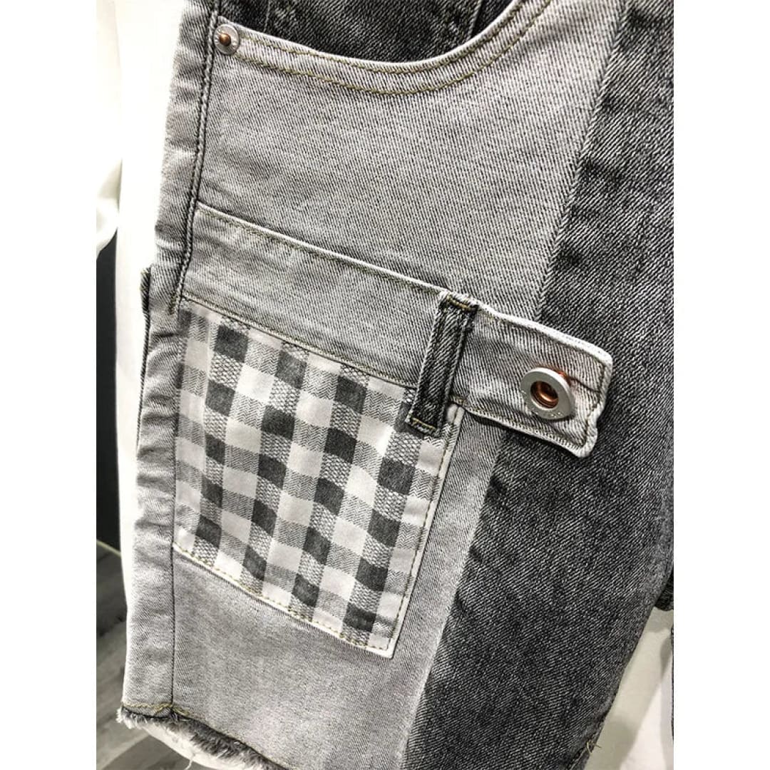 Urban Patchwork Denim Shorts | The Urban Clothing Shop™