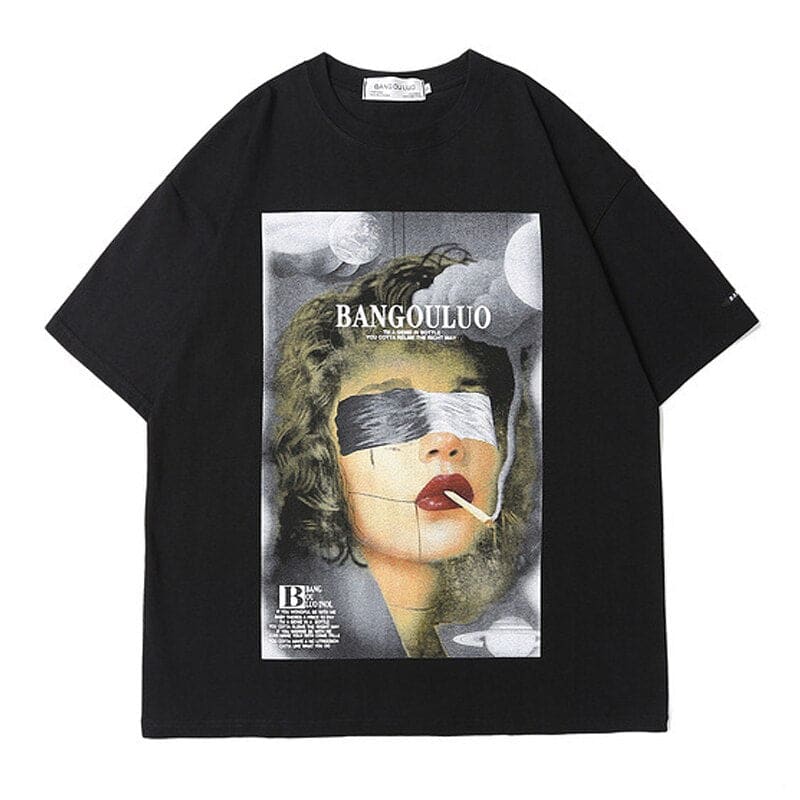 Urban Oil Smoking Woman T-Shirt | The Urban Clothing Shop™