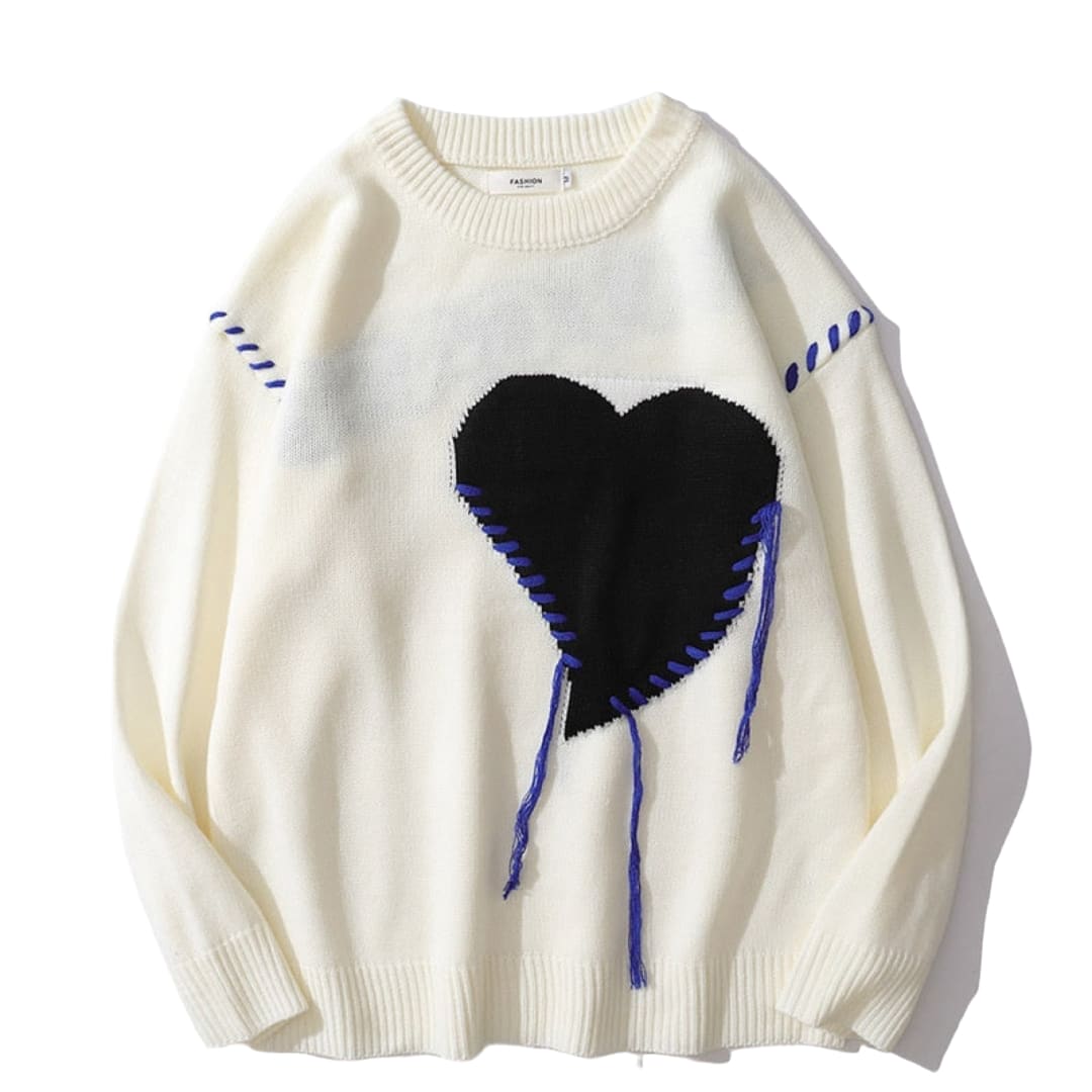 UrbanRhythm: ’Love Abstract’ Knitted Sweater | The Urban Clothing Shop™