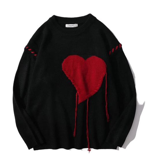 UrbanRhythm: ’Love Abstract’ Knitted Sweater | The Urban Clothing Shop™