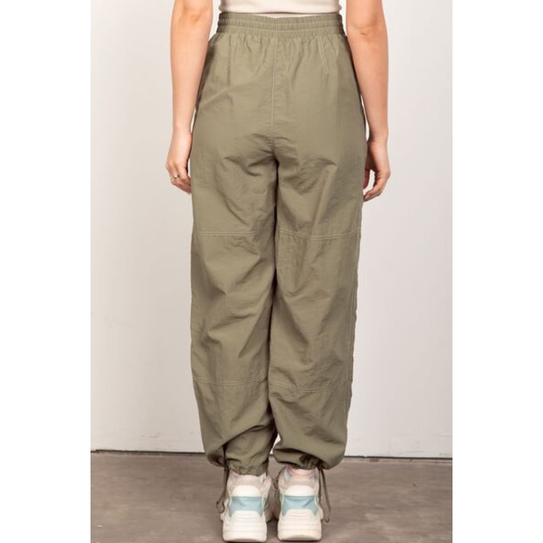 VERY J Drawstring Woven Parachute Joggers | The Urban Clothing Shop™