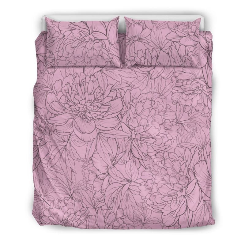 Vintage Floral Sketch (Sweet Lilac) - Bedding Sets | The Urban Clothing Shop™