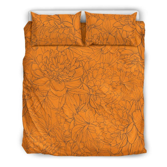 Vintage Floral Sketch (Turmeric) - Bedding Sets | The Urban Clothing Shop™