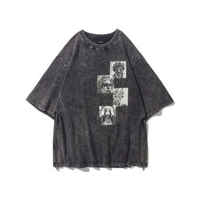 Vintage Statues Print Distressed T-Shirt | The Urban Clothing Shop™