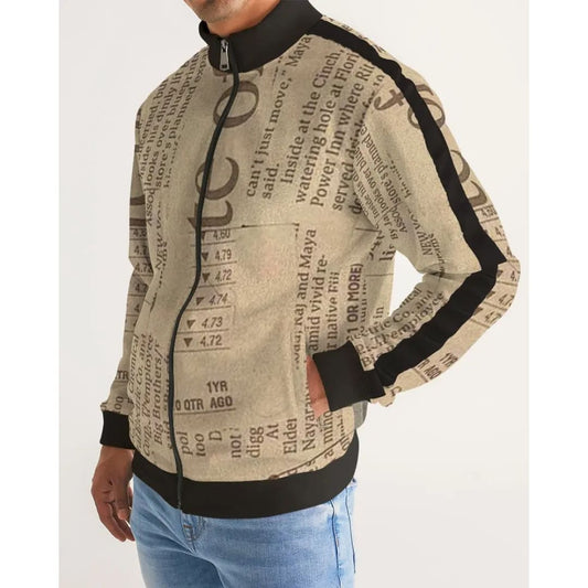 Vintage Style Men’s Stripe-Sleeve Track Jacket | IAKAM