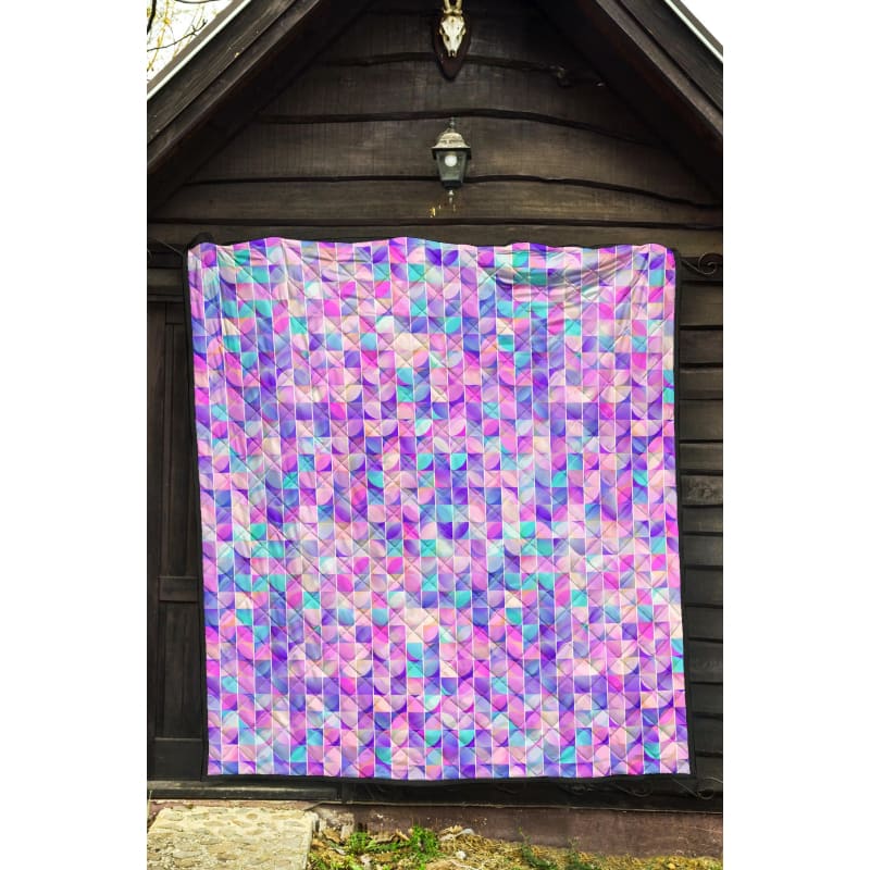 Violet & Pink Dream Geometric Premium Quilt | The Urban Clothing Shop™