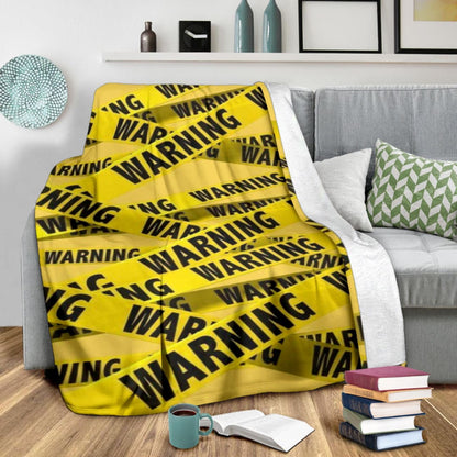 WARNING Premium Blanket | The Urban Clothing Shop™
