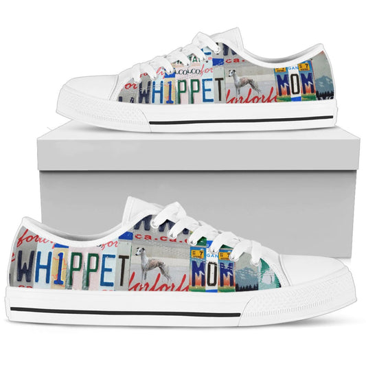 Whippet Print Low Top Canvas Shoes for Women | The Urban Clothing Shop™