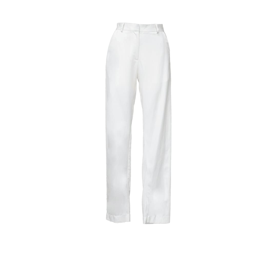 White Tailoring Slim Pants | Le Réussi