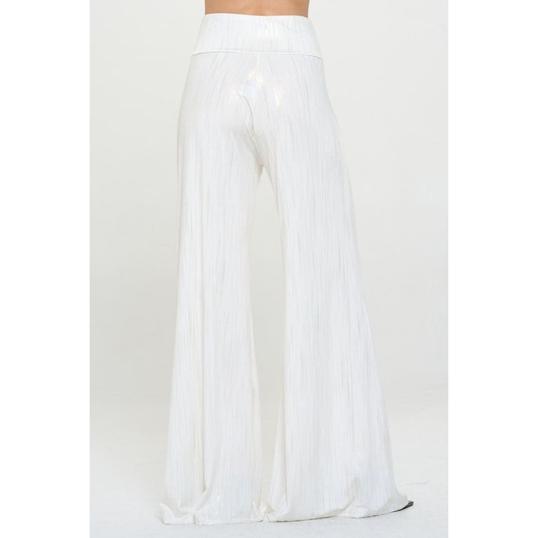 Wide Leg Pants with Gold Foil Detail | The Urban Clothing Shop™