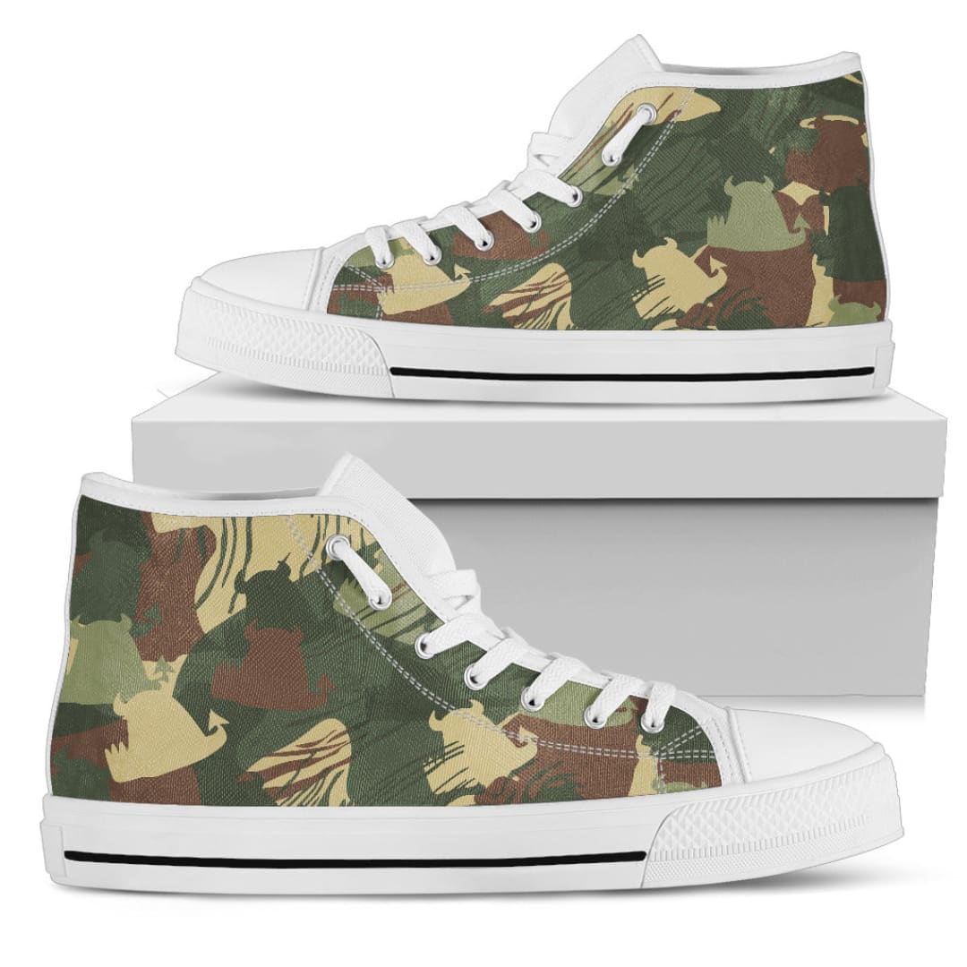 Women’s High Top Rhodesian Beastie White Sole Sneakers | The Urban Clothing Shop™