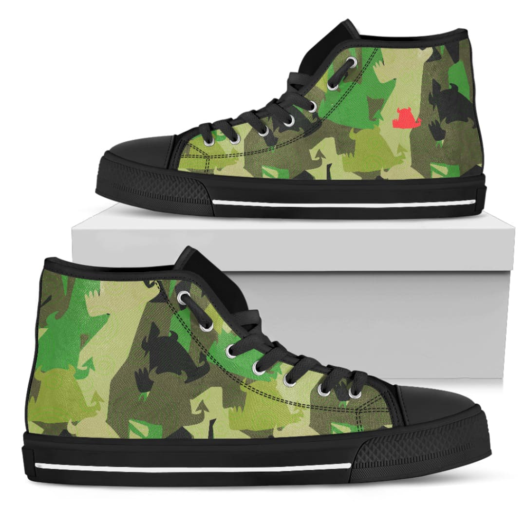 Women’s High Tops - Forest Fun - Black Sole Sneakers | The Urban Clothing Shop™
