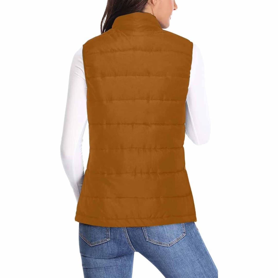 Womens Puffer Vest Jacket / Brown | IAA | inQue.Style