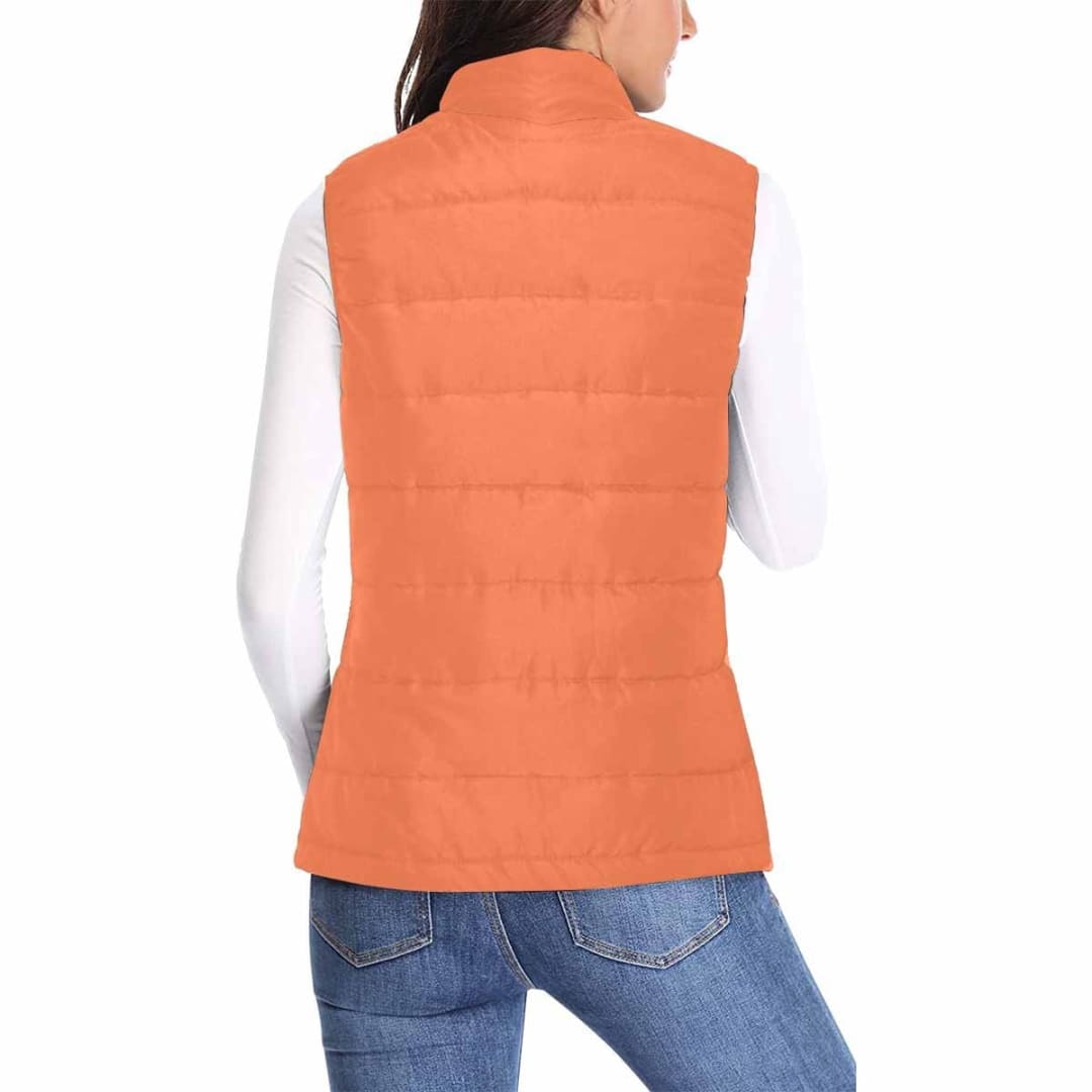 Womens Puffer Vest Jacket / Coral Red | IAA | inQue.Style