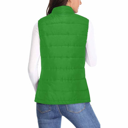 Womens Puffer Vest Jacket / Forest Green | IAA | inQue.Style