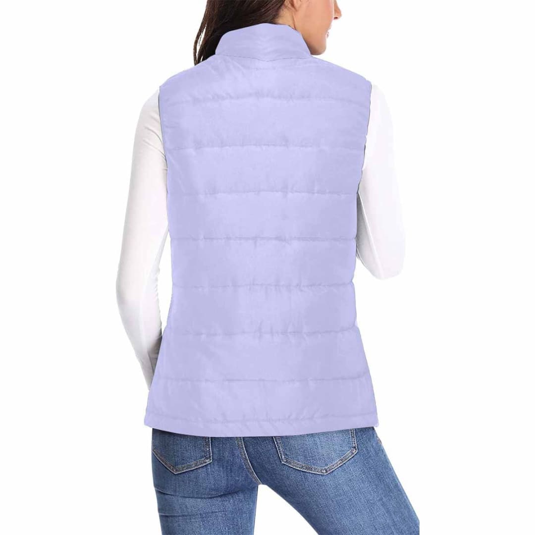 Womens Puffer Vest Jacket / Periwinkle Purple | IAA | inQue.Style