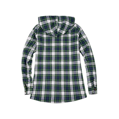 Women’s Sherpa Lined Flannel Jacket with Hood,Button Up Plaid | FlannelGo