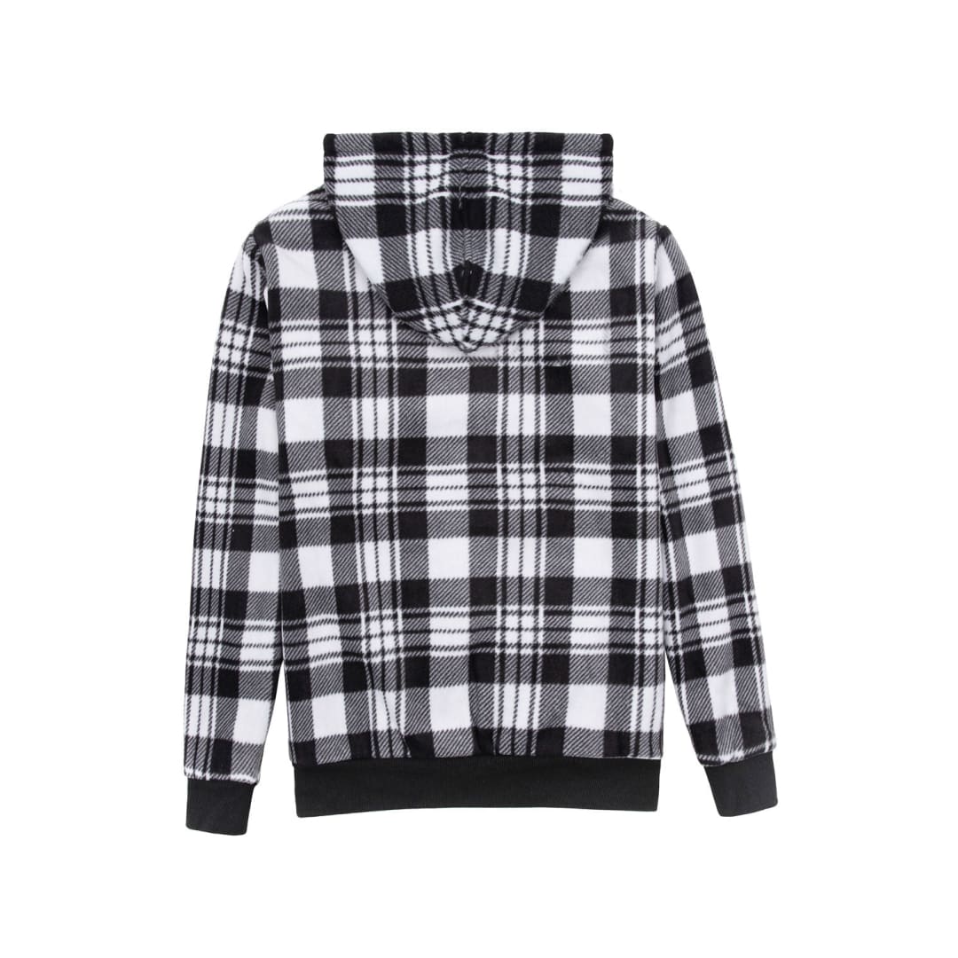 Cozy Urban Plaid Sherpa Hoodie | FlannelGo