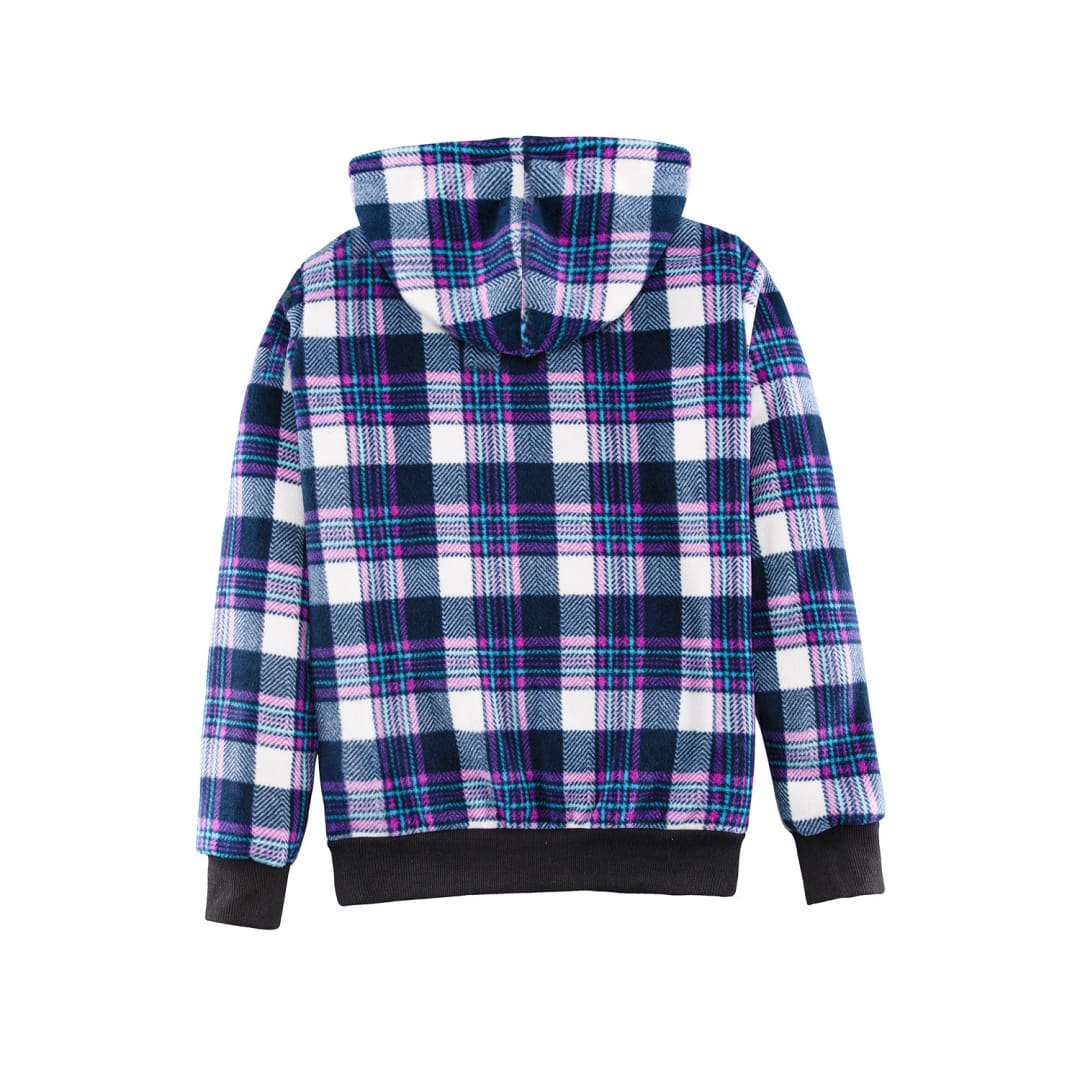 Cozy Urban Plaid Sherpa Hoodie | FlannelGo