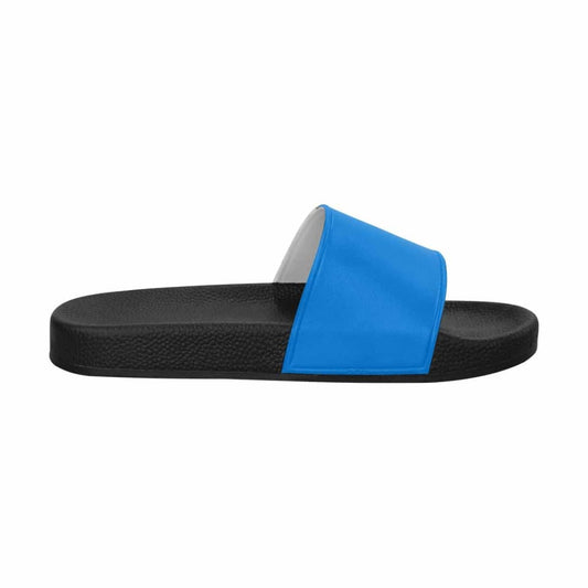 Womens Slide Sandals Blue Grotto | IAA | inQue.Style