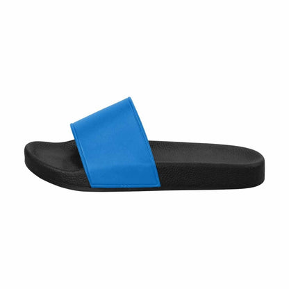 Womens Slide Sandals Blue Grotto | IAA | inQue.Style