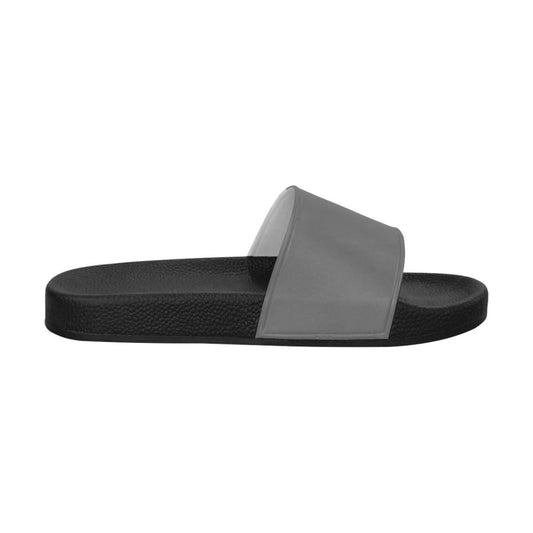 Womens Slides Flip Flop Sandals Dark Gray | IAA | inQue.Style