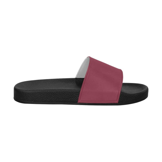 Womens Slides Flip Flop Sandals Dark Red | IAA | inQue.Style
