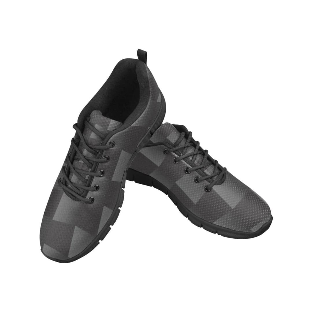 Womens Sneakers Black and Gray 3d Print Running Shoes | IAA | inQue.Style