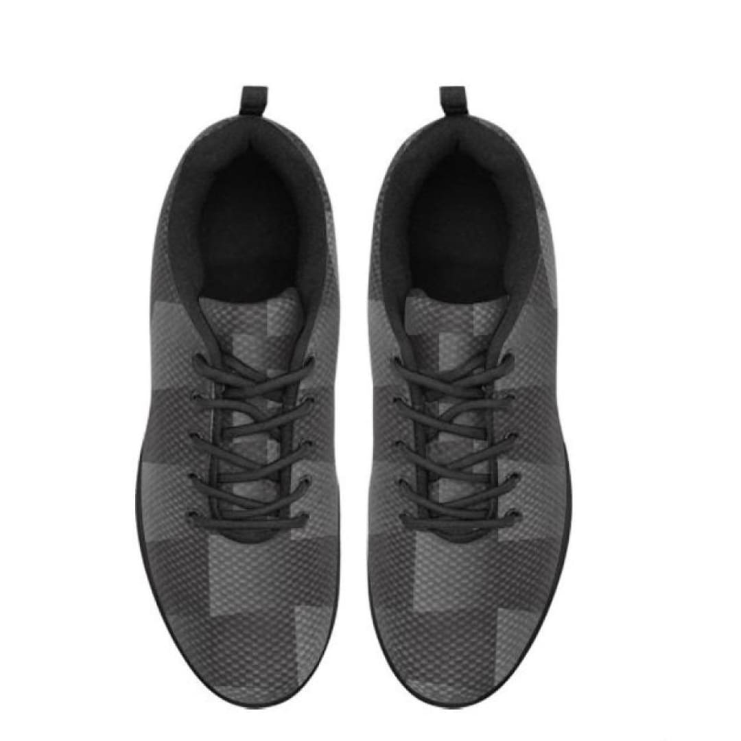 Womens Sneakers Black and Gray 3d Print Running Shoes | IAA | inQue.Style