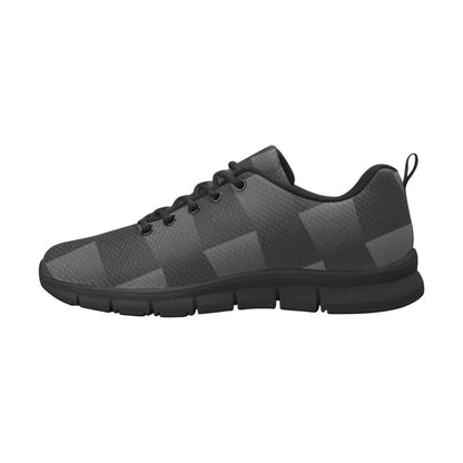 Womens Sneakers Black and Gray 3d Print Running Shoes | IAA | inQue.Style