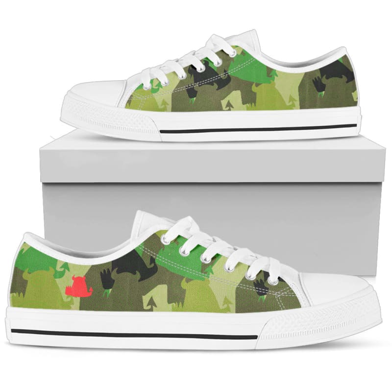 Women’s Low Tops - Forest Fun - White Sole Sneakers | The Urban Clothing Shop™