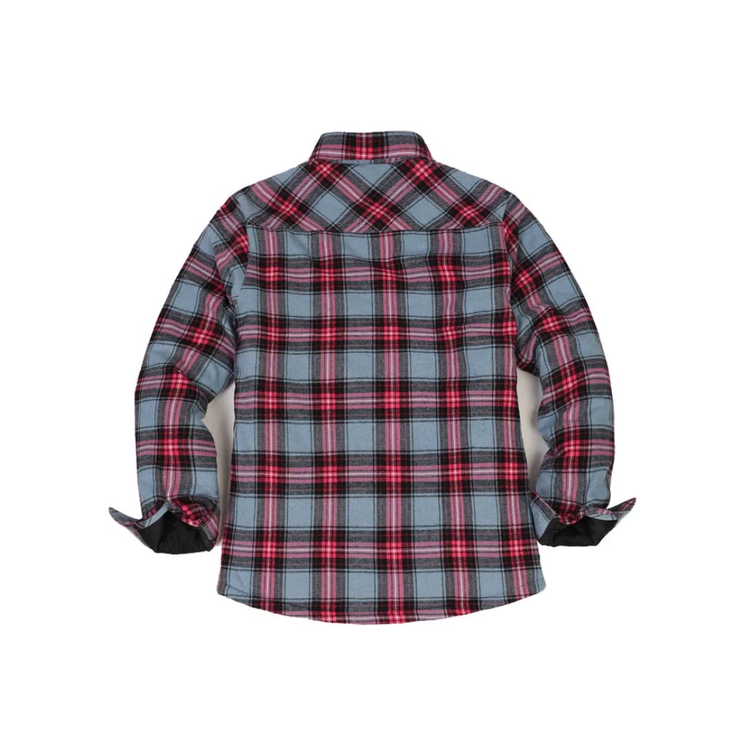 Women’s Zip Up Flannel Shirt Jacket Quilted Lined | FlannelGo