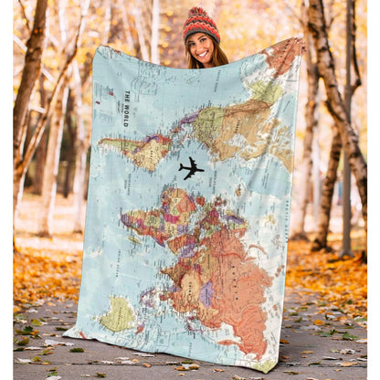 World Map Blanket | The Urban Clothing Shop™