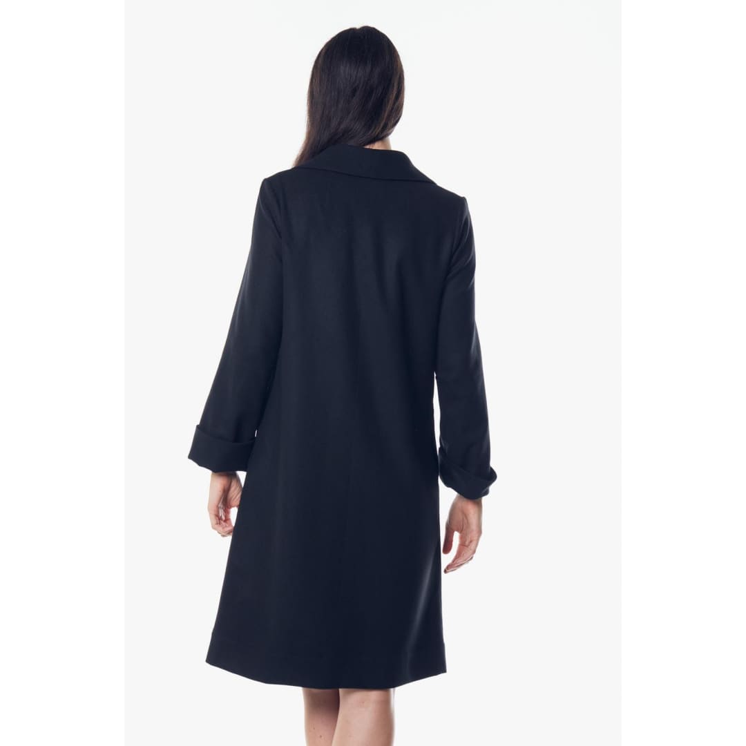 Worsted Flannel Long Trench Coat | Le Réussi