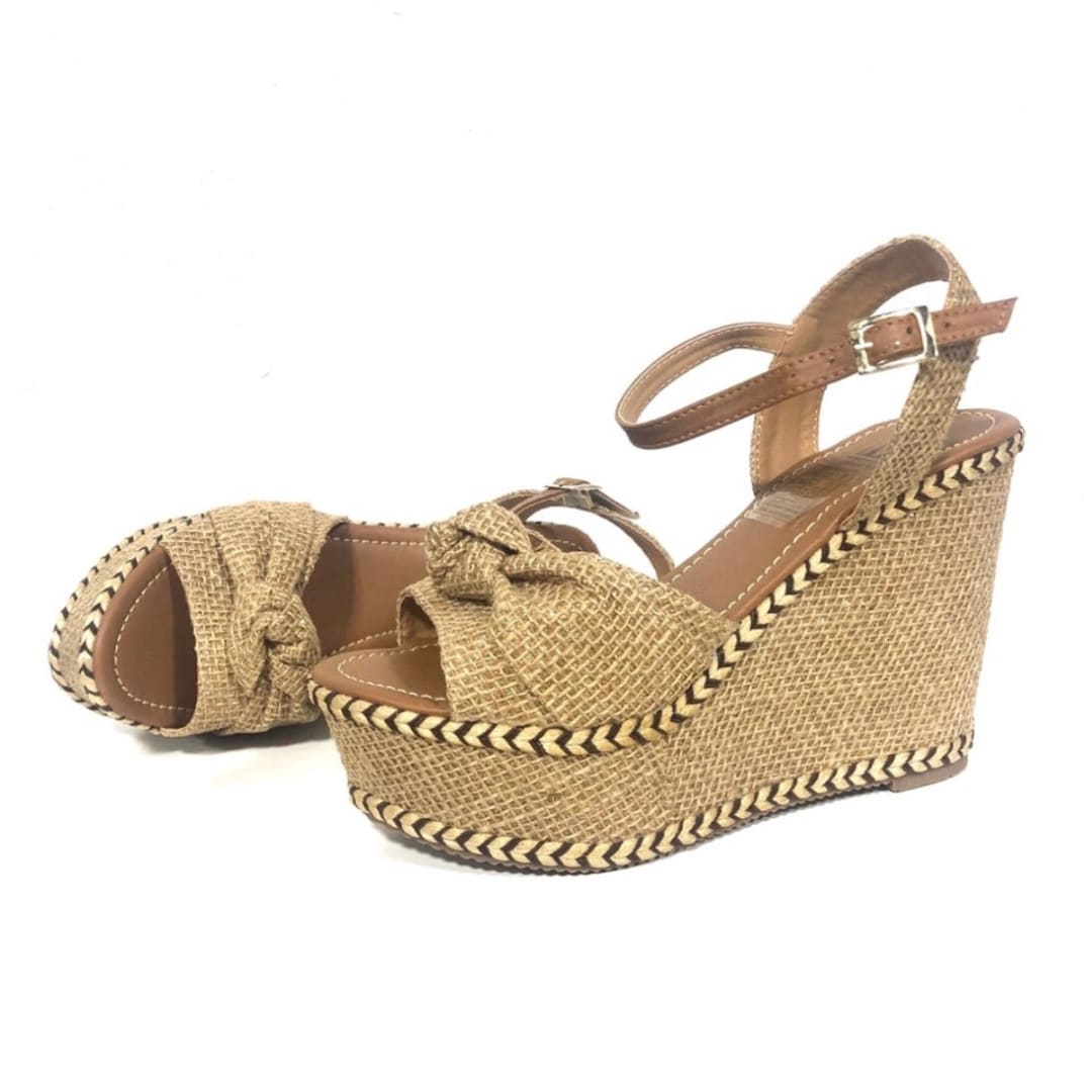 Xiomara Natural Wedges Heels Shoes | Maker’s