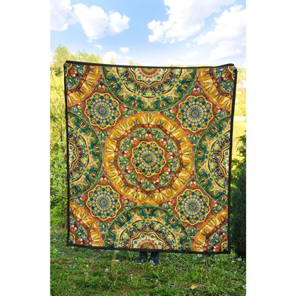 Yellow & Green Mandala Premium Quilt | The Urban Clothing Shop™