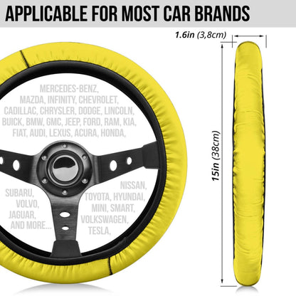 Yellow Steering Wheel Cover | The Urban Clothing Shop™