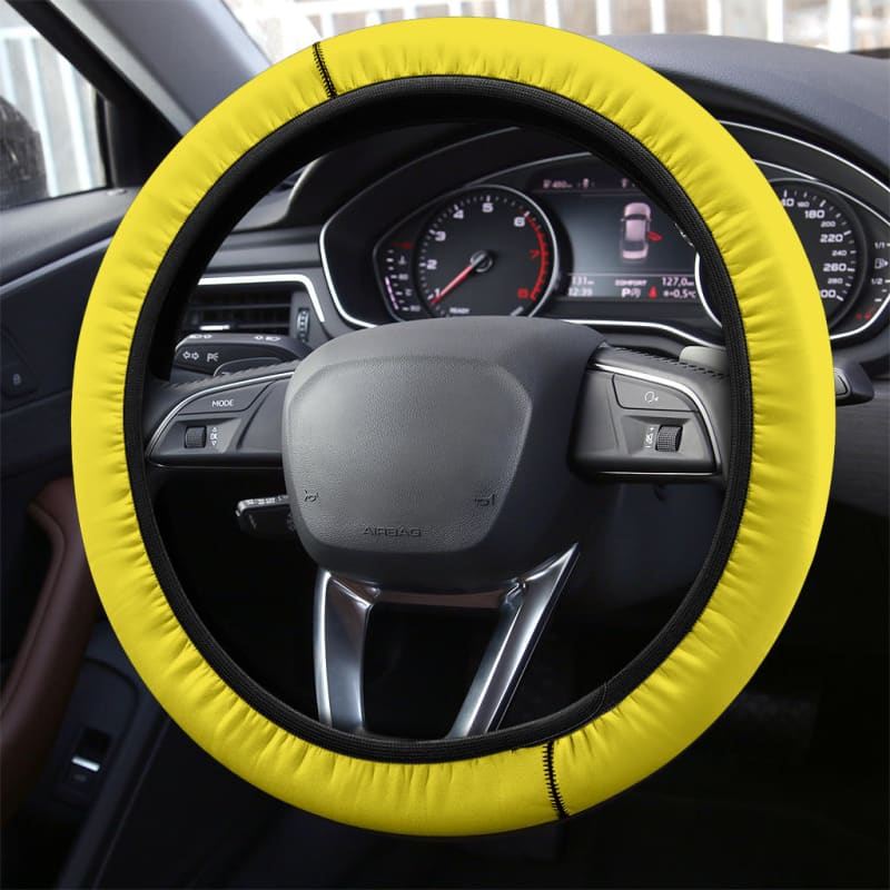 Yellow Steering Wheel Cover | The Urban Clothing Shop™