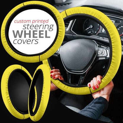 Yellow Steering Wheel Cover | The Urban Clothing Shop™