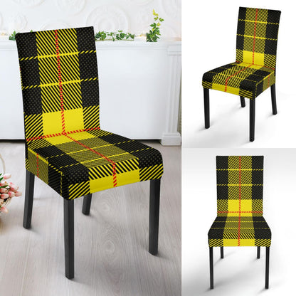 Yellow Tartan Passion Dining Chair Slip Cover | The Urban Clothing Shop™